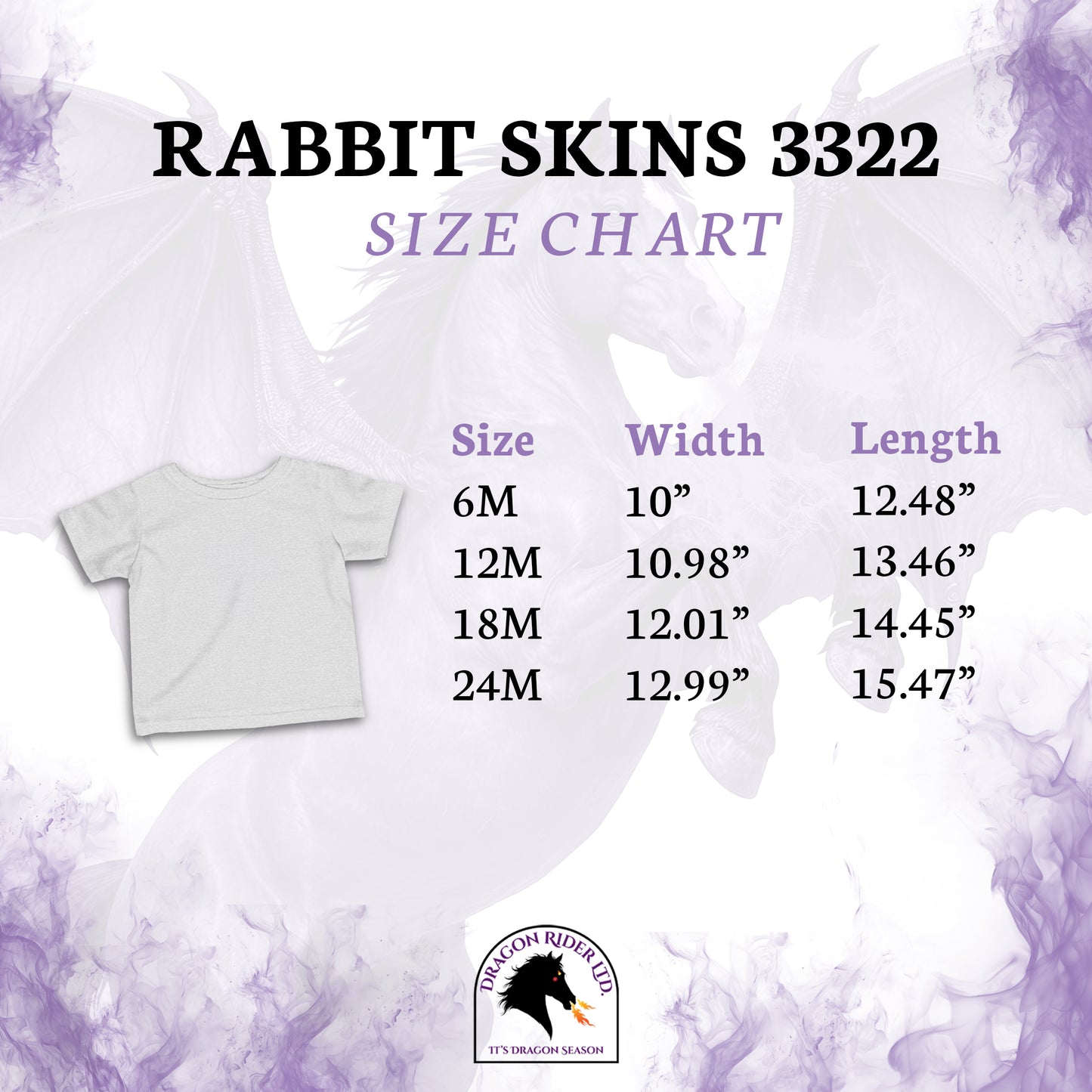 Future Dragon Rider Winged Horse Fantasy Infant Fine Jersey Tee