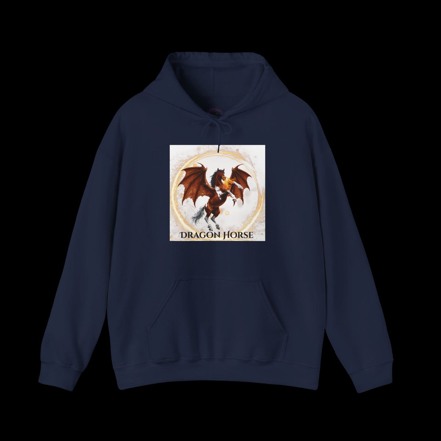Bay & White Dragon Horse Heavy Blend™ Hooded Sweatshirt