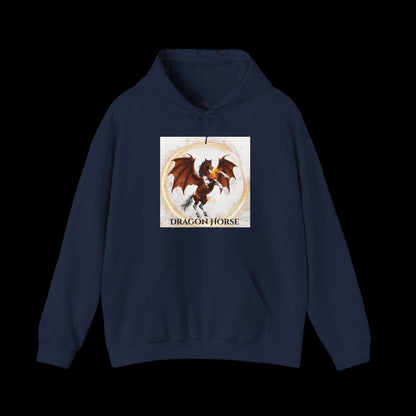 Bay & White Dragon Horse Heavy Blend™ Hooded Sweatshirt