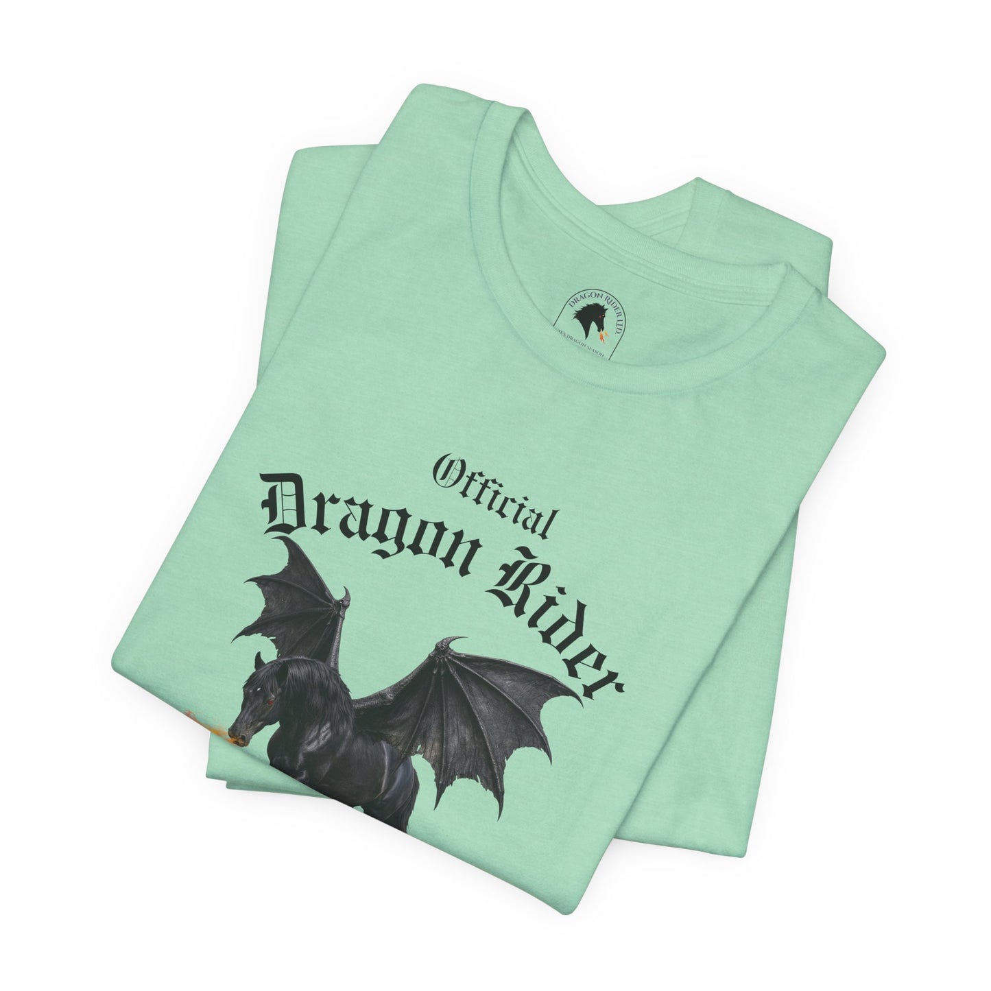 Personalized Black Dragon Rider Jersey Short Sleeve Tee