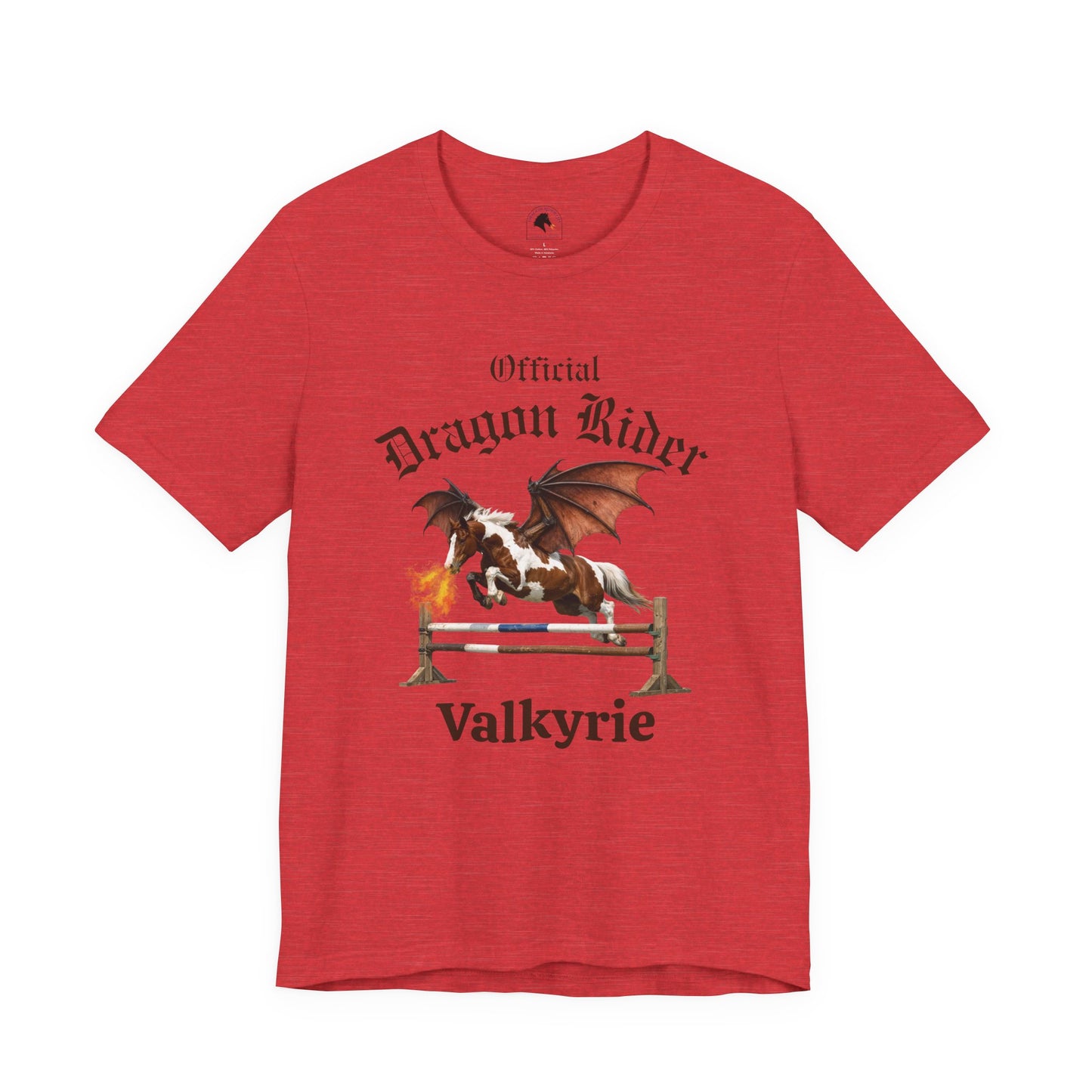 Personalized Chestnut & White Dragon Rider Jersey Short Sleeve Tee