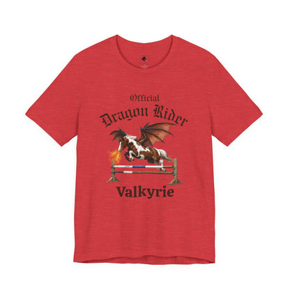 Personalized Chestnut & White Dragon Rider Jersey Short Sleeve Tee