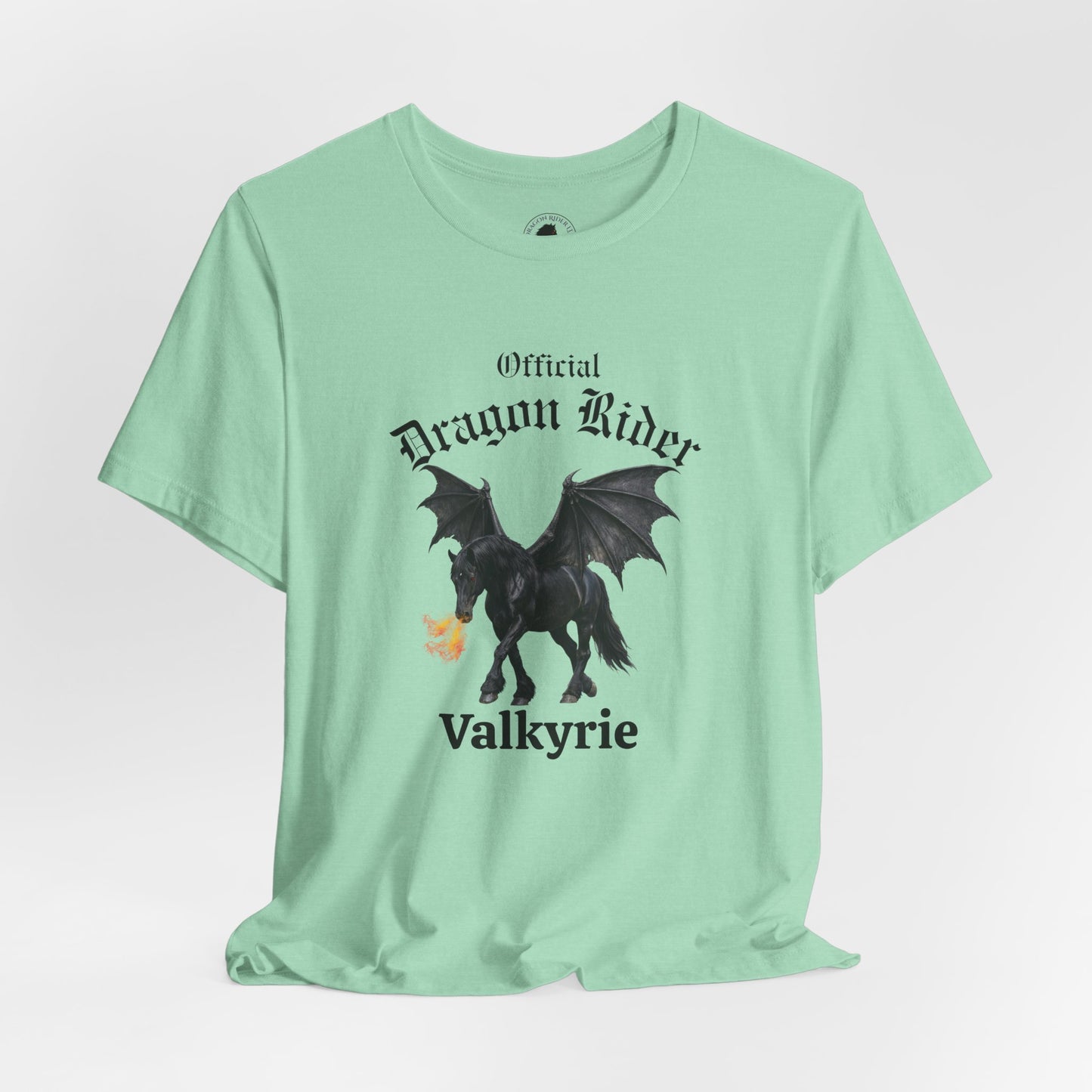 Personalized Black Dragon Rider Jersey Short Sleeve Tee