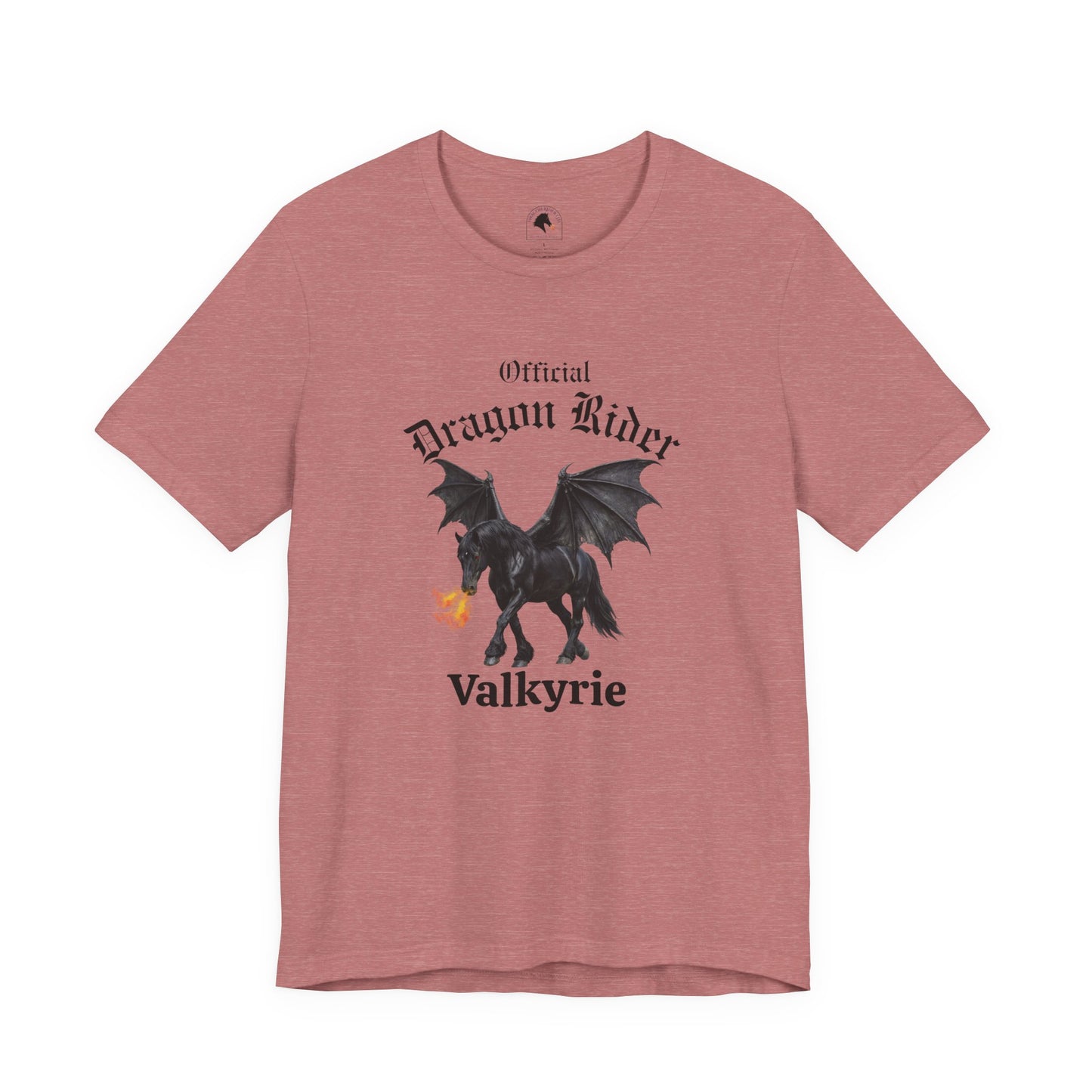 Personalized Black Dragon Rider Jersey Short Sleeve Tee
