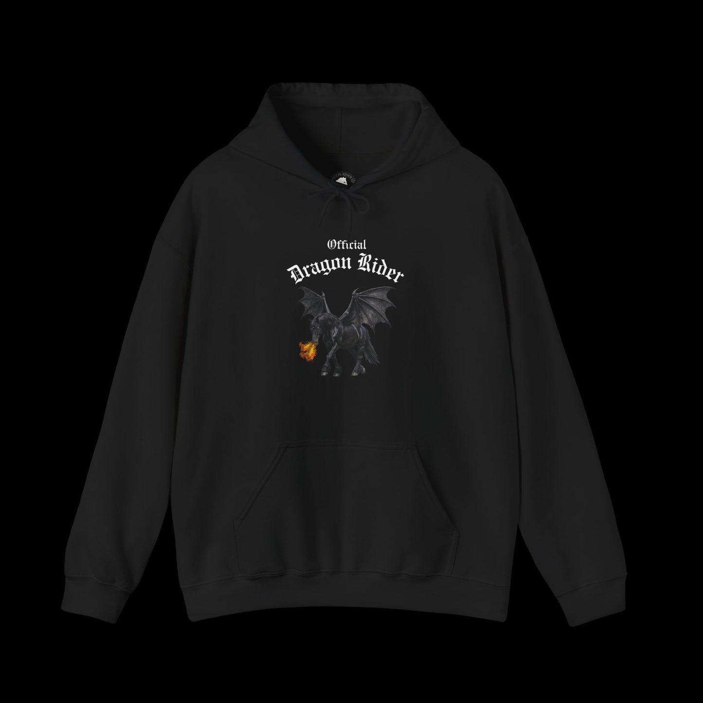 Black Official Dragon Rider Heavy Blend™ Hooded Sweatshirt