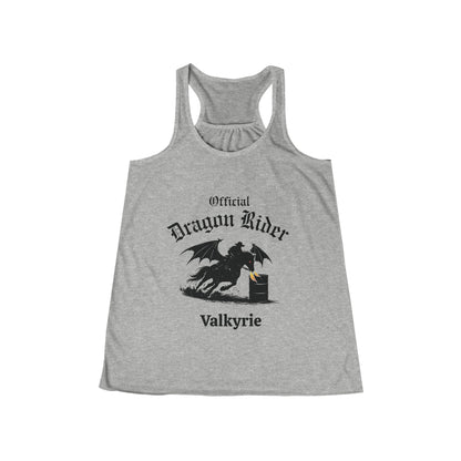 Personalized Barrel Racer Dragon Rider Women's Flowy Racerback Tank