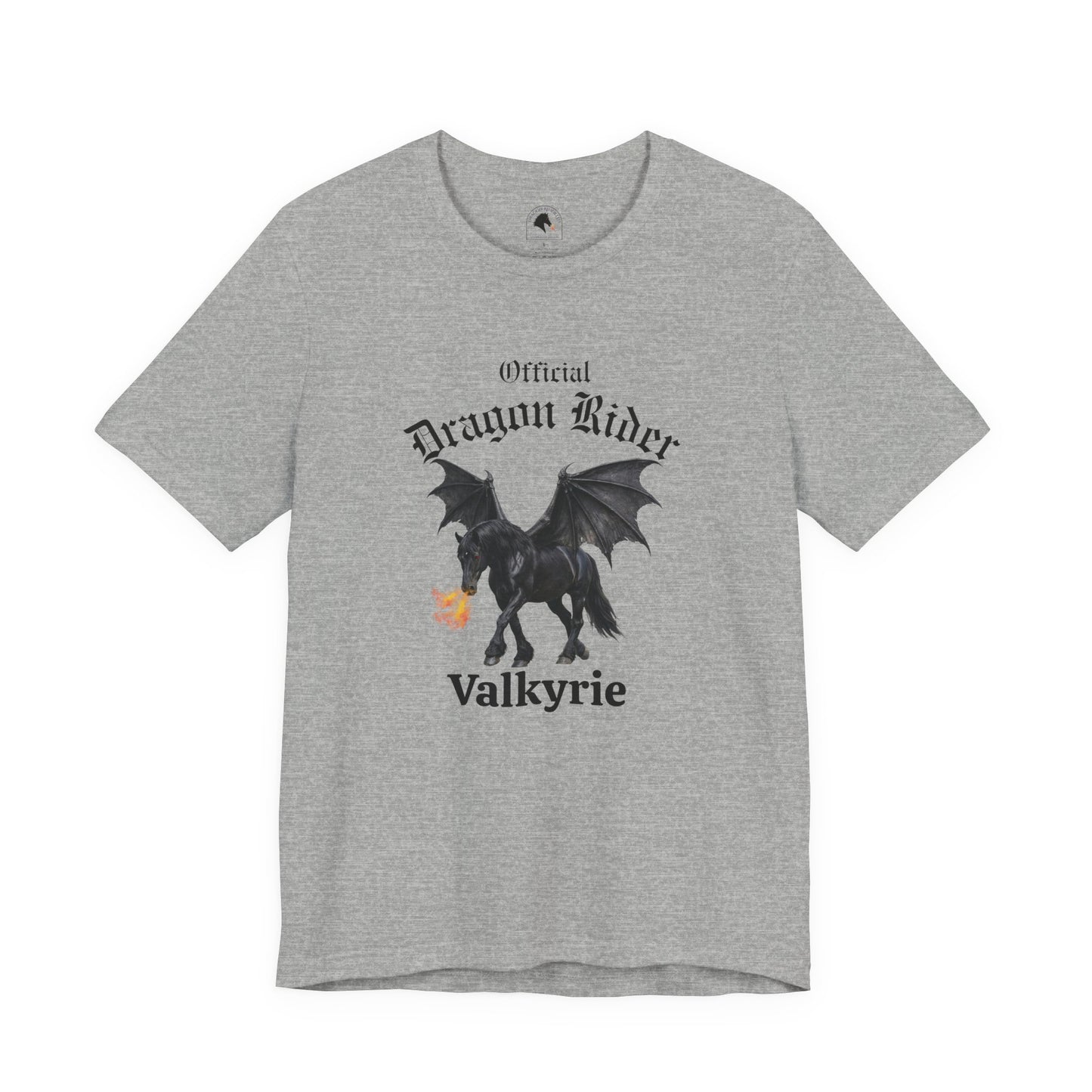 Personalized Black Dragon Rider Jersey Short Sleeve Tee
