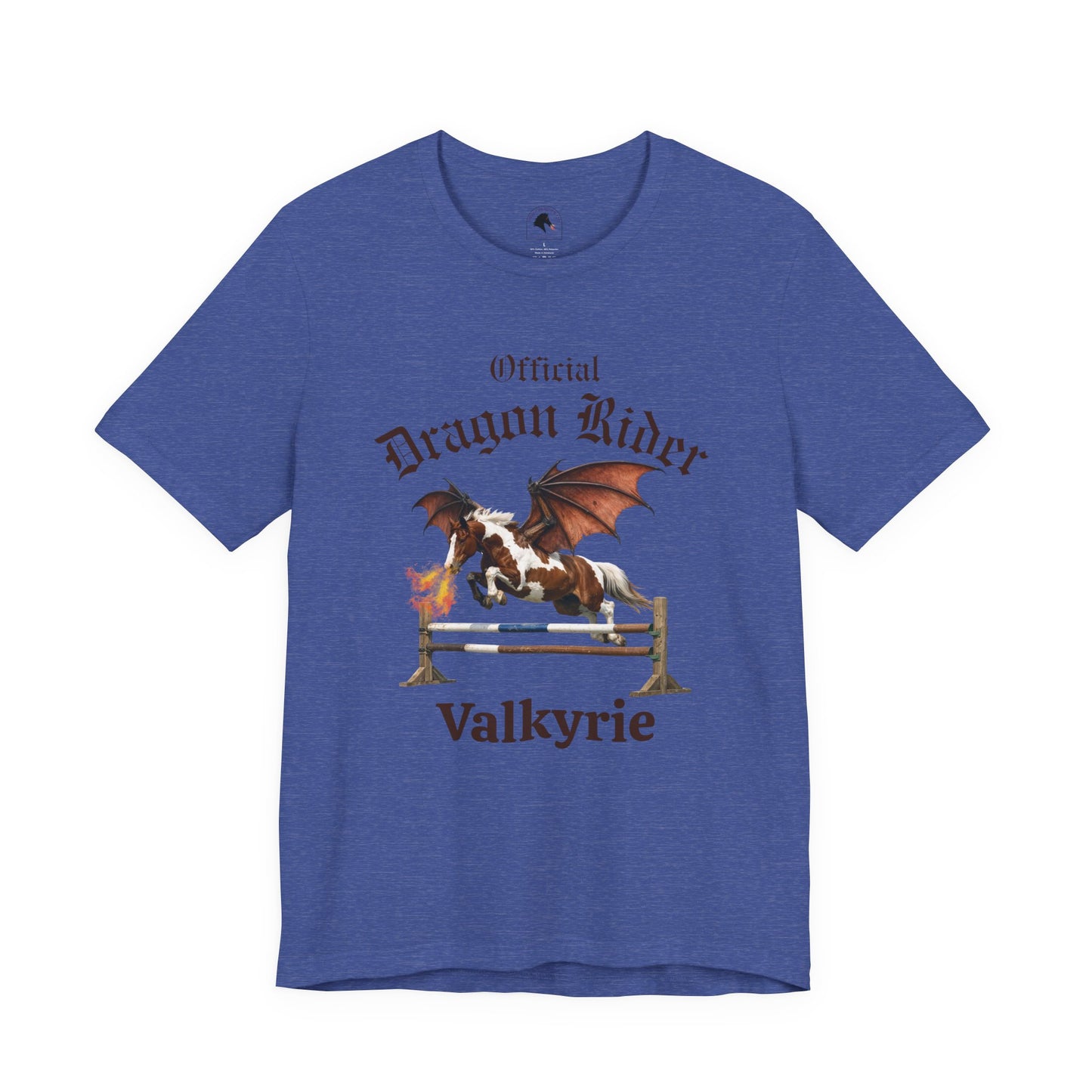 Personalized Chestnut & White Dragon Rider Jersey Short Sleeve Tee