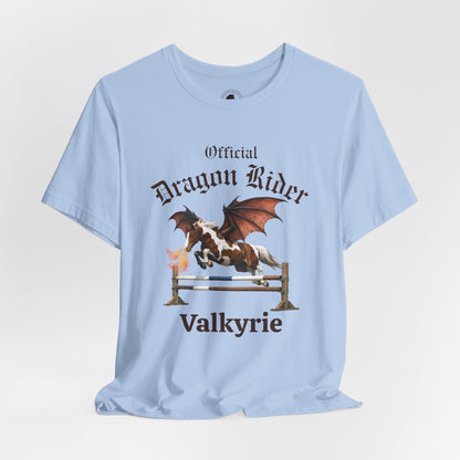 Personalized Chestnut & White Dragon Rider Jersey Short Sleeve Tee