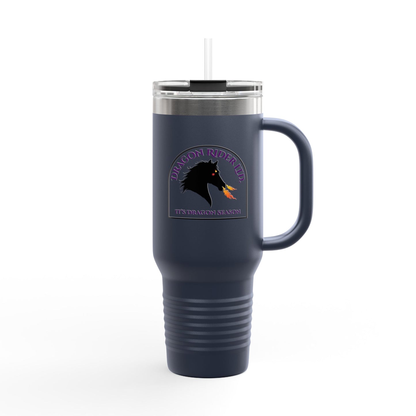 Personalized Name Dragon Horse Insulated 40oz Travel Mug