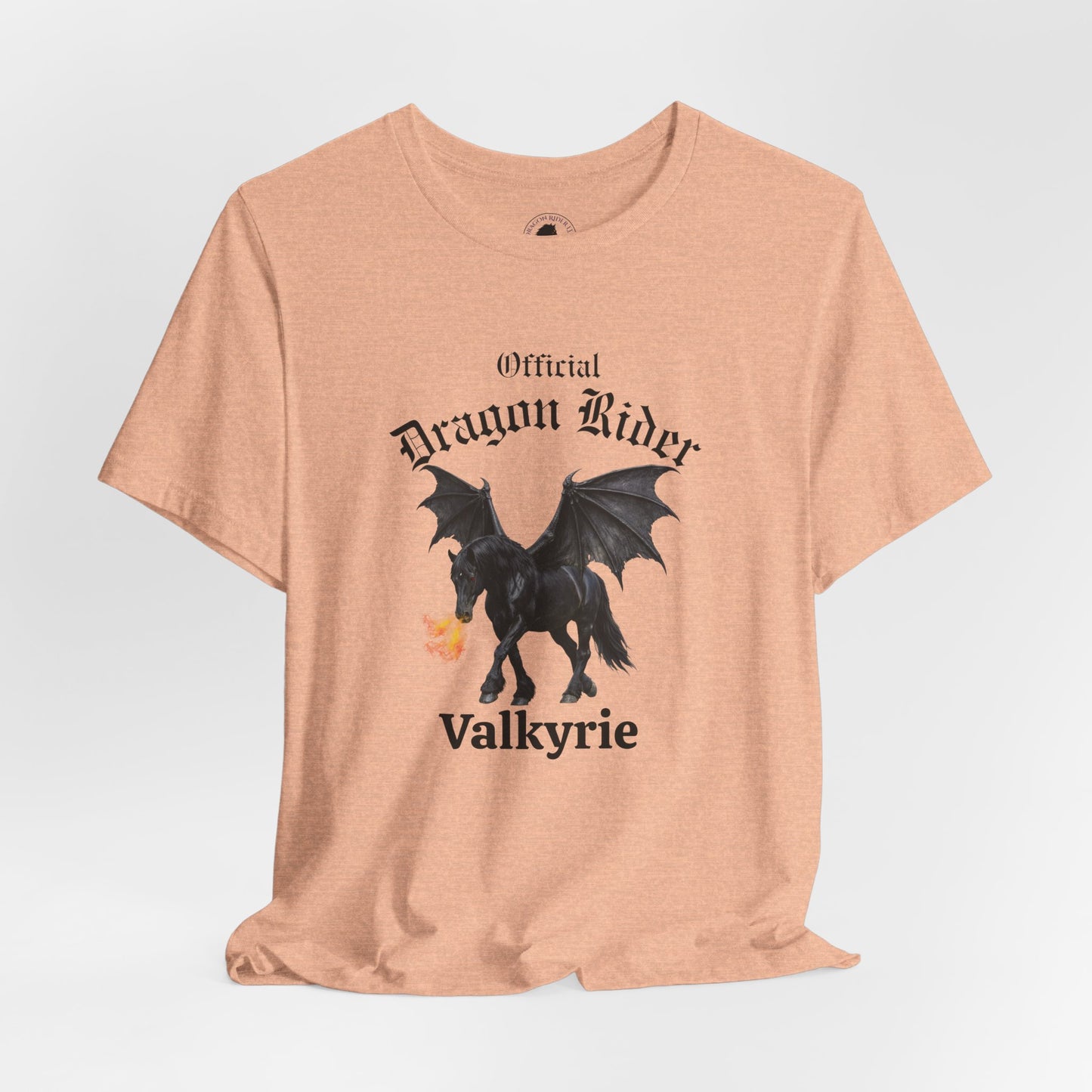 Personalized Black Dragon Rider Jersey Short Sleeve Tee