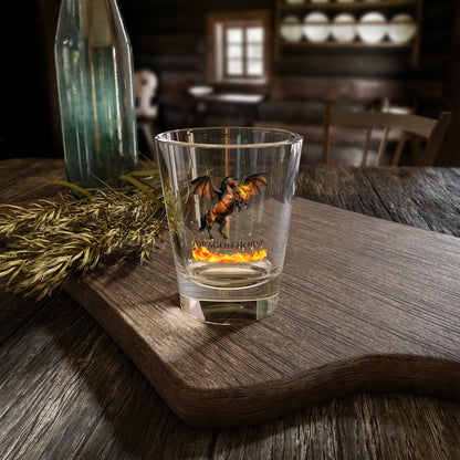 Dragon Horse Bay Fire Breathing Winged Horse Fantasy Equestrian Shot Glass