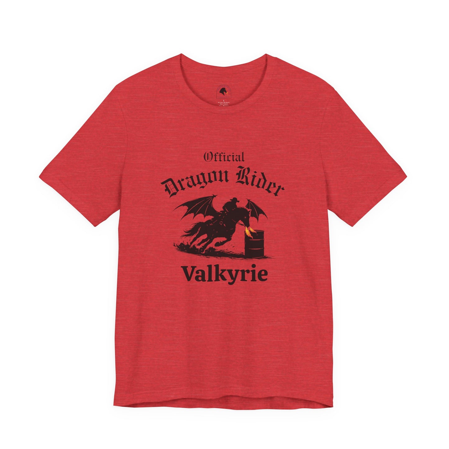 Personalized Barrel Racer Dragon Rider Jersey Short Sleeve Tee