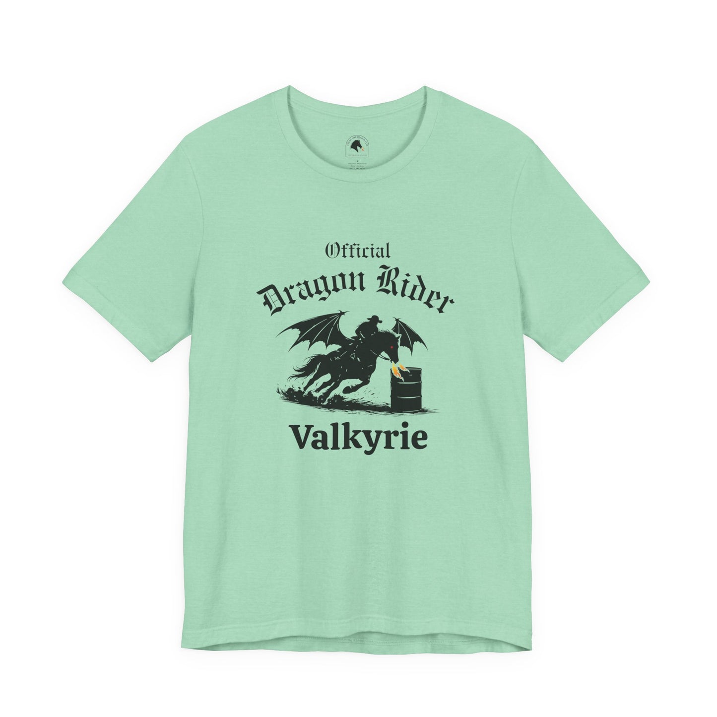 Personalized Barrel Racer Dragon Rider Jersey Short Sleeve Tee
