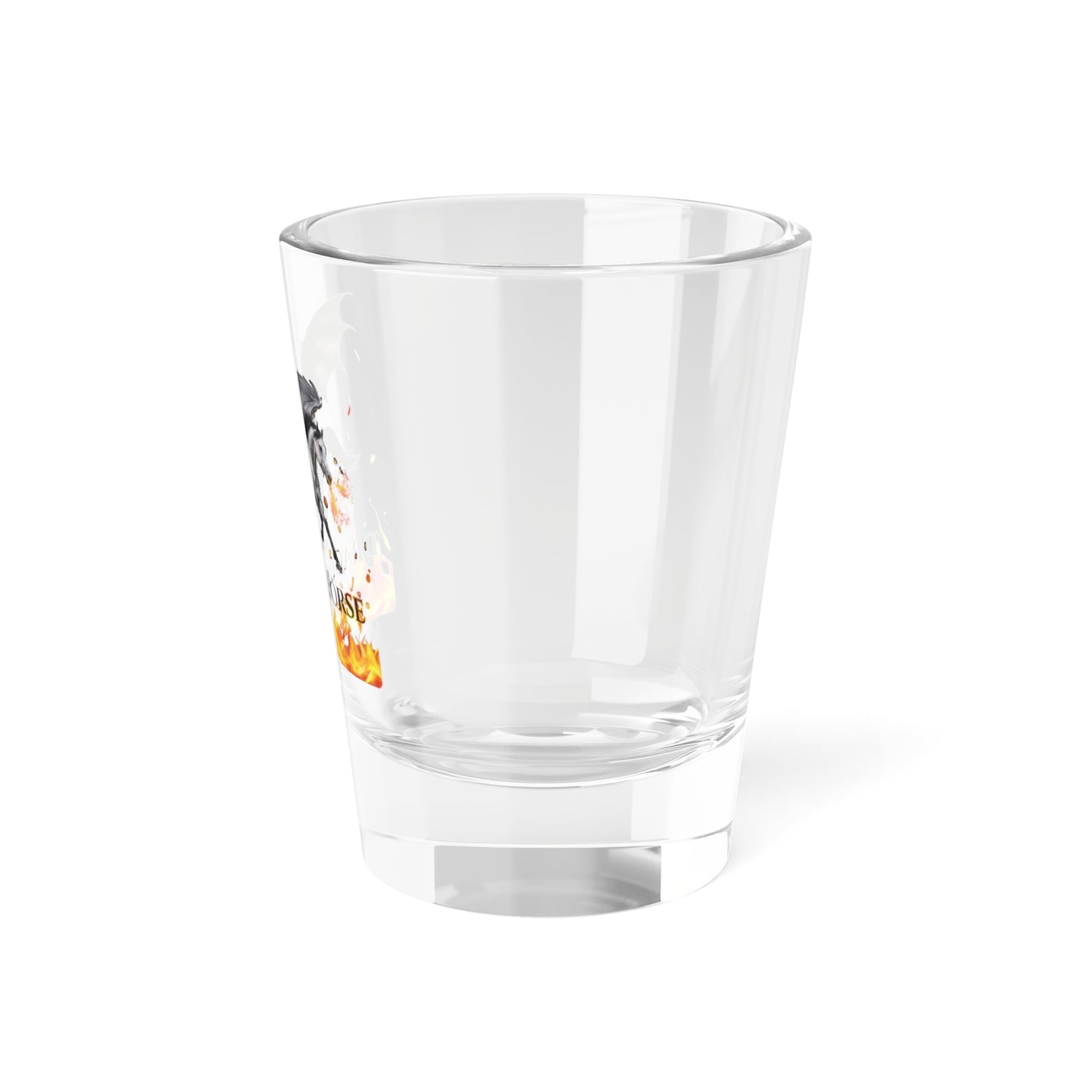 Gray Dragon Horse Shot Glass, 1.5oz