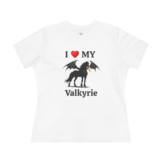 I Heart My Dragon Horse (B) Cotton Tee - Personalized with your horse's name!