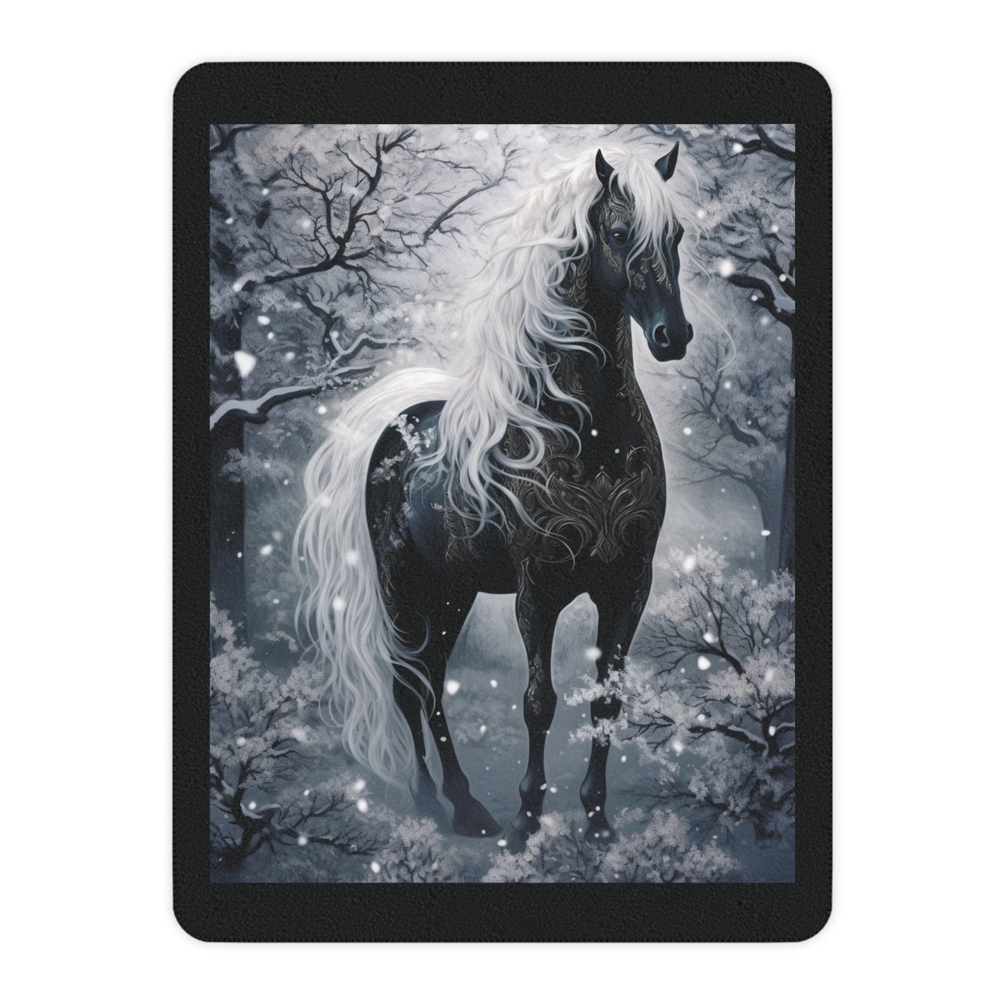 Mystic Unicorn Tan Sherpa Blanket