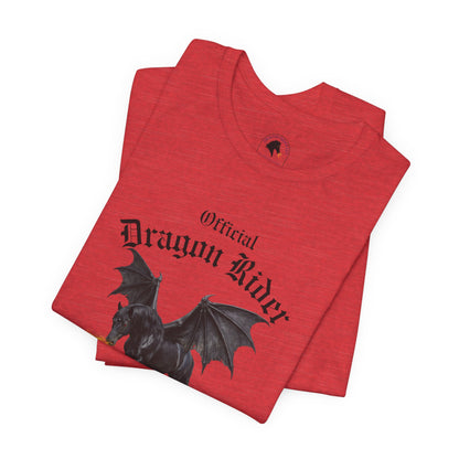 Personalized Black Dragon Rider Jersey Short Sleeve Tee