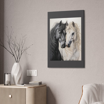 Black & White Horse Portrait Canvas – Stretched 1.5"