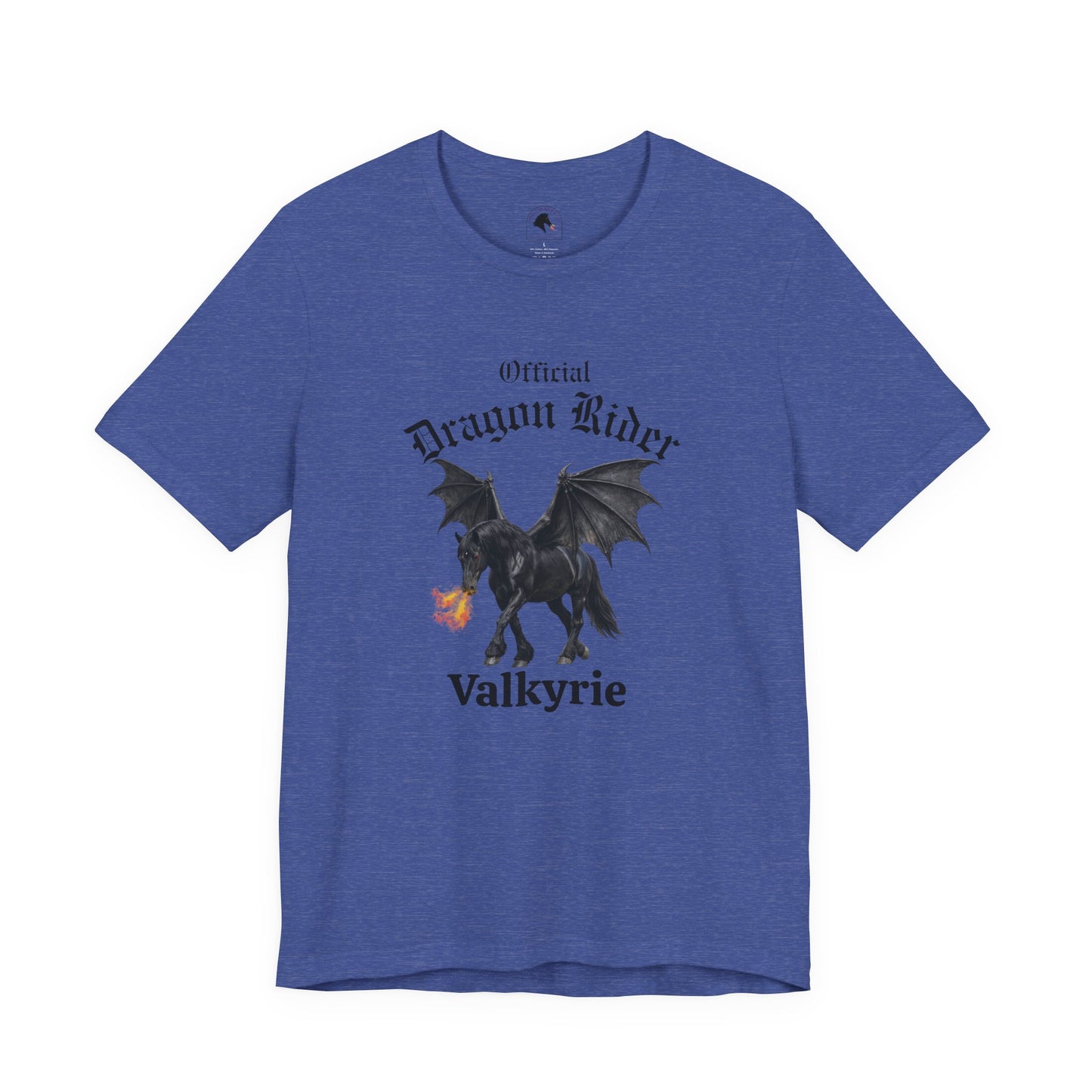 Personalized Black Dragon Rider Jersey Short Sleeve Tee