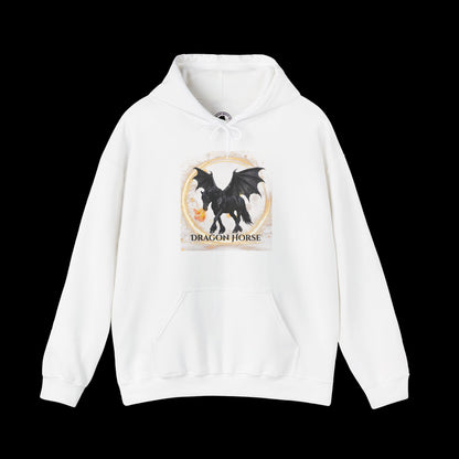 Black Dragon Horse Heavy Blend™ Hooded Sweatshirt