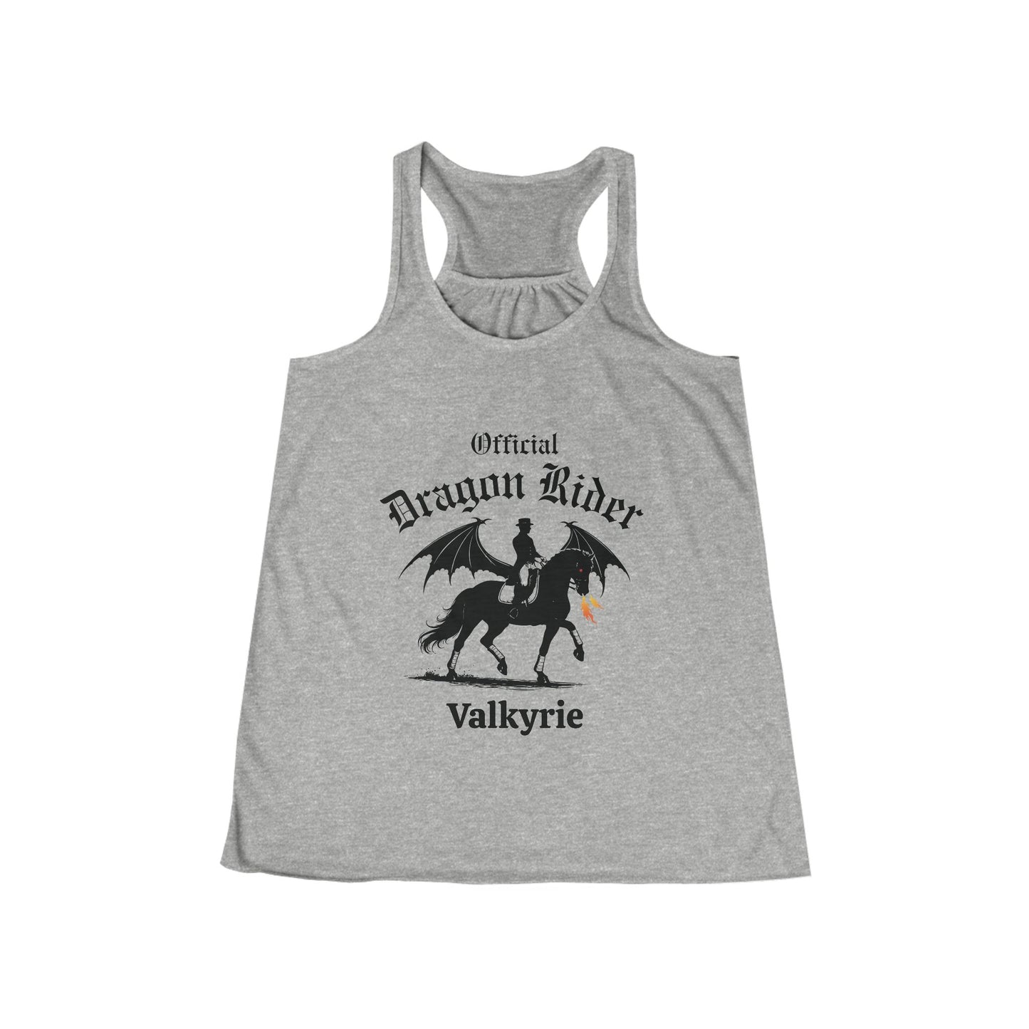 Personalized Dressage Dragon Rider Women's Flowy Racerback Tank