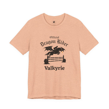 Personalized Jumper Official Dragon Rider Equestrian Fantasy Horse Lover Short Sleeve Tee