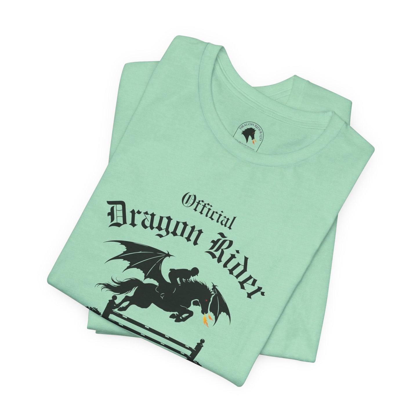 Personalized Jumper Official Dragon Rider Equestrian Fantasy Horse Lover Short Sleeve Tee