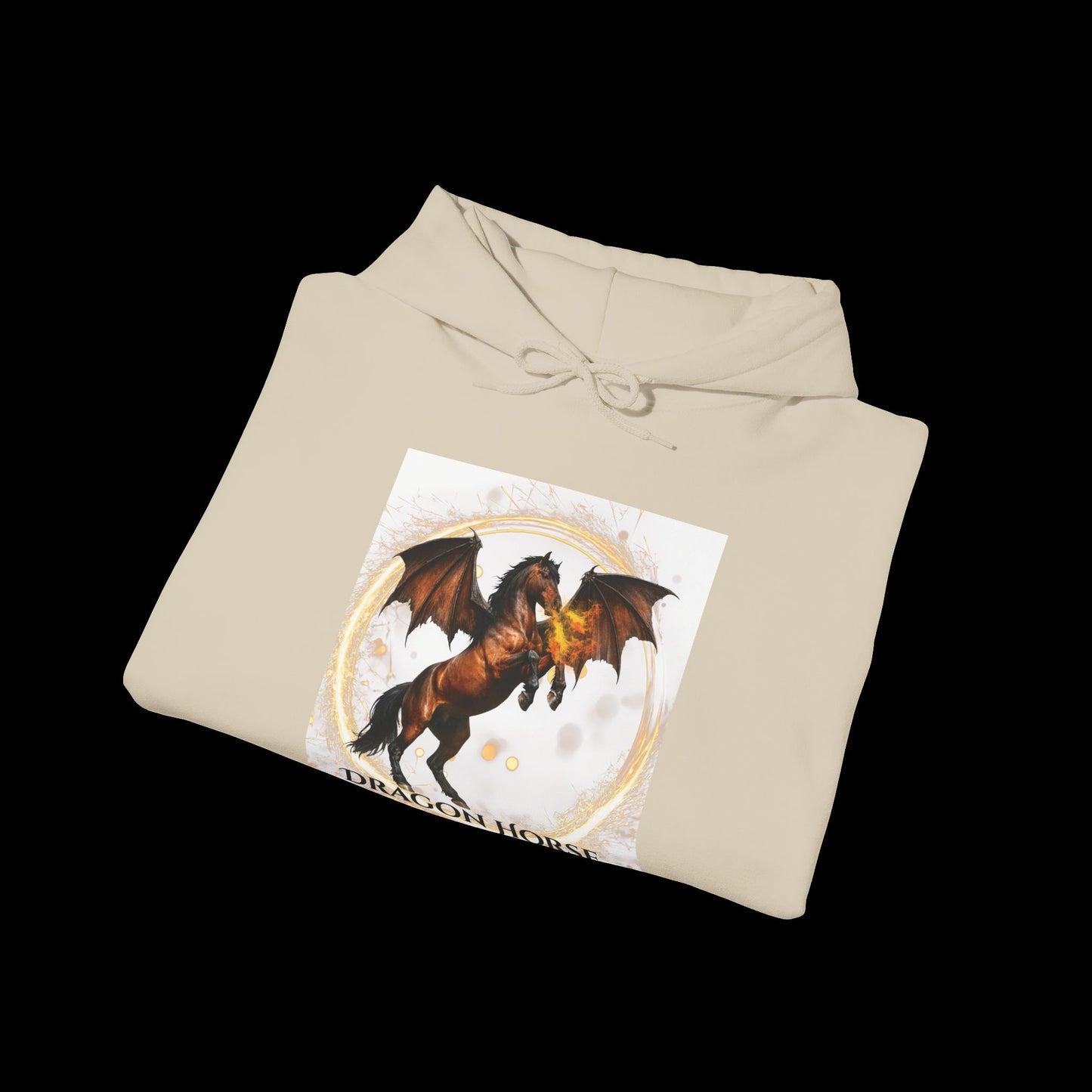 Bay Dragon Horse Heavy Blend™ Hooded Sweatshirt