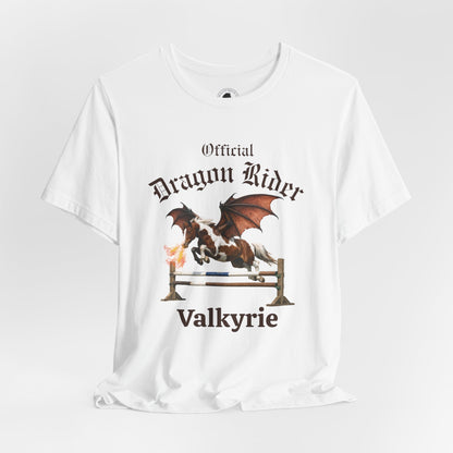 Personalized Chestnut & White Dragon Rider Jersey Short Sleeve Tee