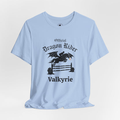 Personalized Jumper Official Dragon Rider Equestrian Fantasy Horse Lover Short Sleeve Tee