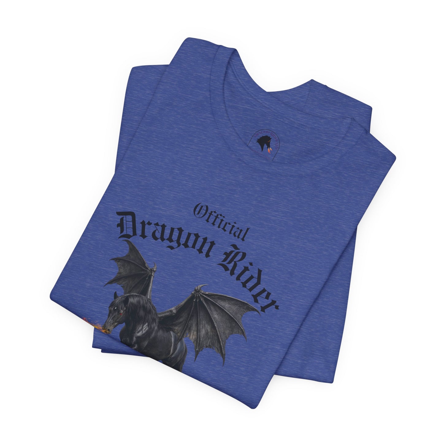 Personalized Black Dragon Rider Jersey Short Sleeve Tee