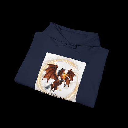 Bay & White Dragon Horse Heavy Blend™ Hooded Sweatshirt