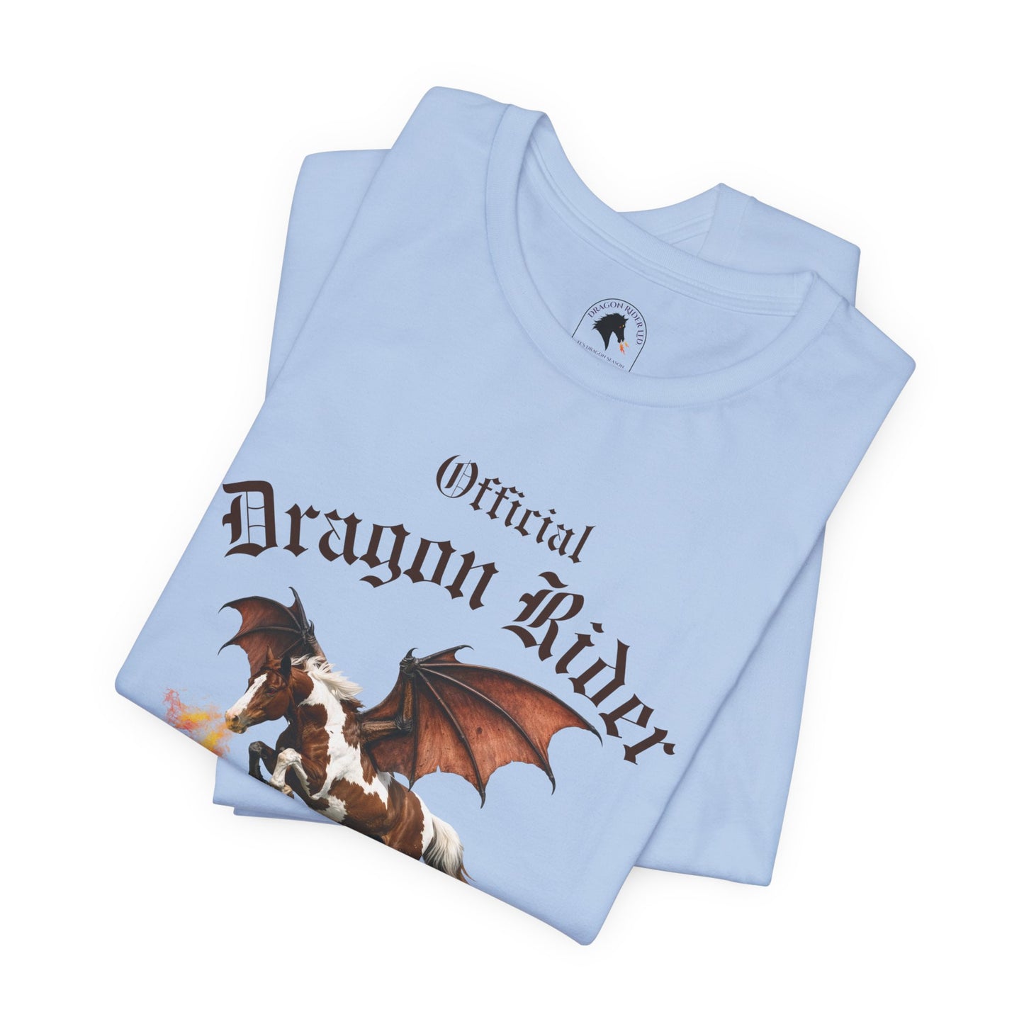 Personalized Chestnut & White Dragon Rider Jersey Short Sleeve Tee
