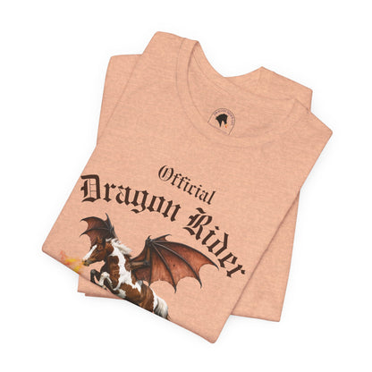 Personalized Chestnut & White Dragon Rider Jersey Short Sleeve Tee