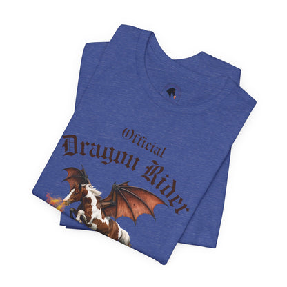 Personalized Chestnut & White Dragon Rider Jersey Short Sleeve Tee