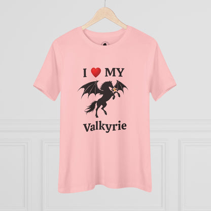 I Heart My Dragon Horse (E) Cotton Tee - Personalized with your horse's name!