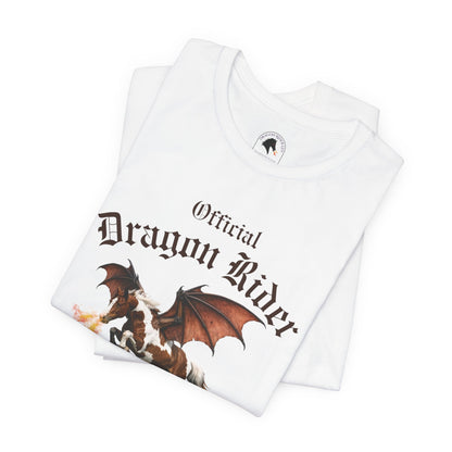 Personalized Chestnut & White Dragon Rider Jersey Short Sleeve Tee