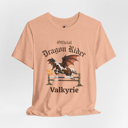 Personalized Chestnut & White Dragon Rider Jersey Short Sleeve Tee