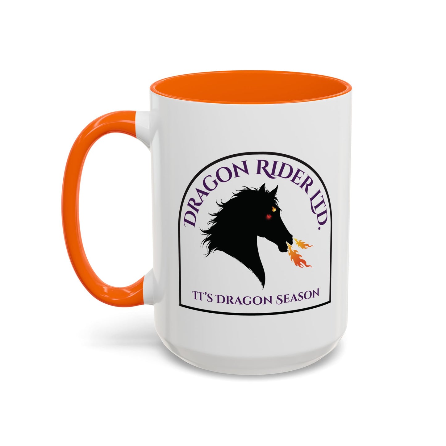 Personalized I Heart My Dragon Horse Accent Coffee Mug (15oz)