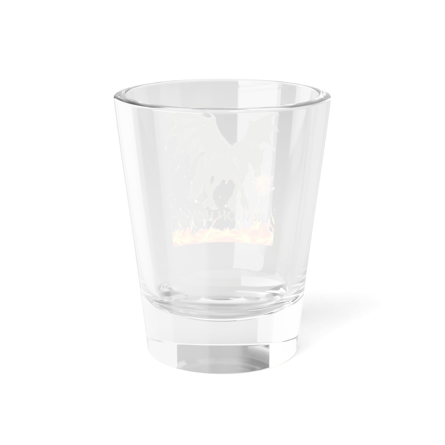 Black Dragon Horse Shot Glass, 1.5oz