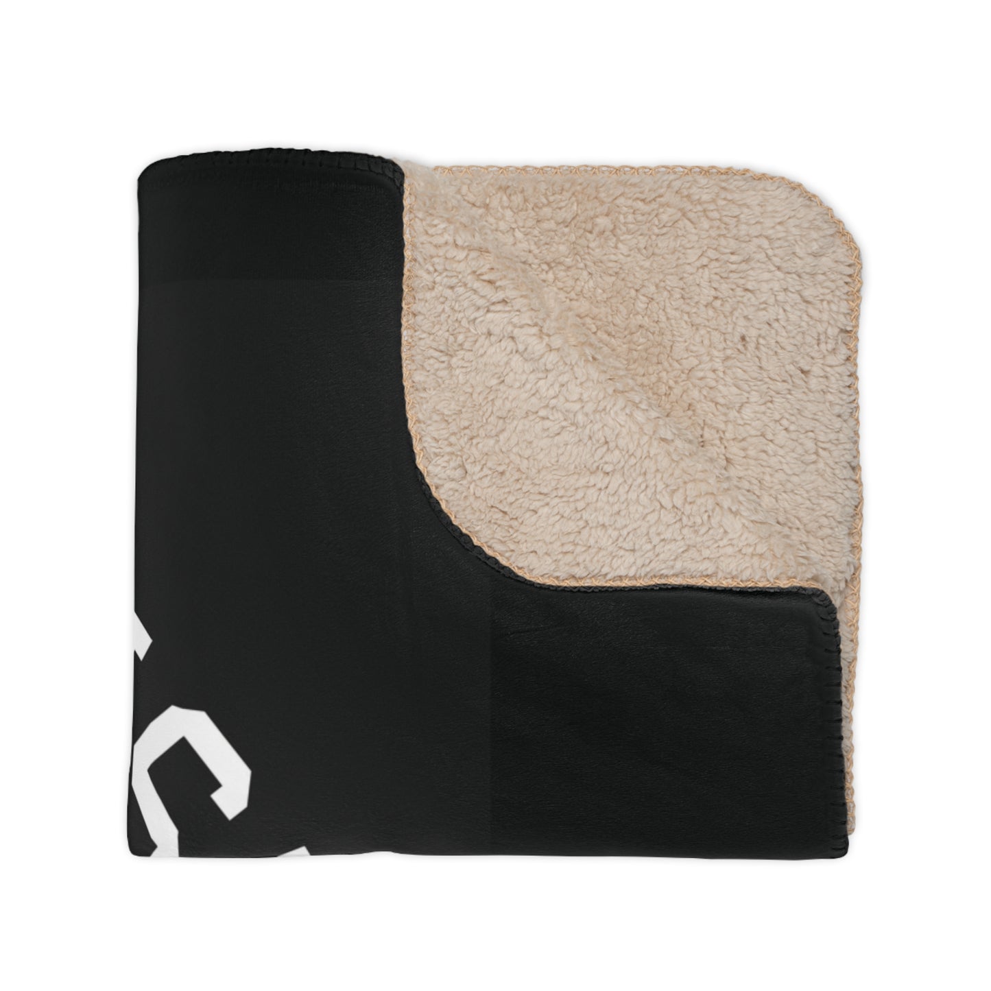 Horse Lover Sherpa Blanket — “I Don’t Need Therapy I Just Need My Horse” Cozy Tan Throw