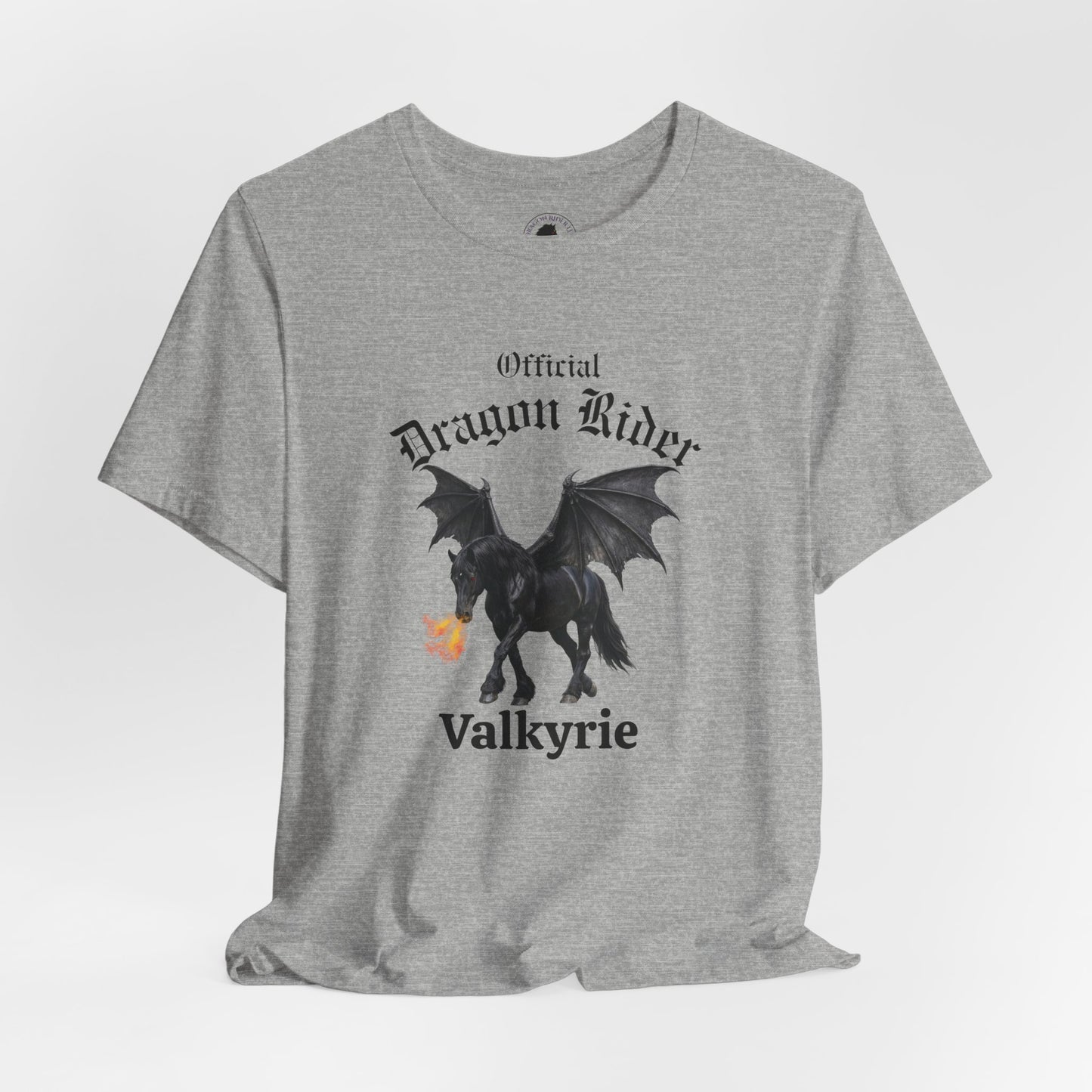 Personalized Black Dragon Rider Jersey Short Sleeve Tee