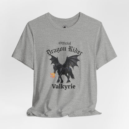 Personalized Black Dragon Rider Jersey Short Sleeve Tee