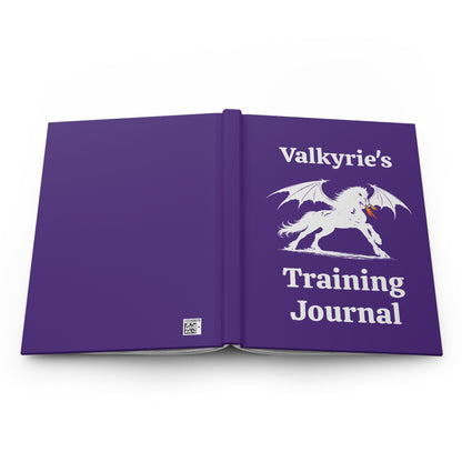 Personalized Purple Dragon Rider Horse Training Journal Fantasy Matte Hardcover Journal