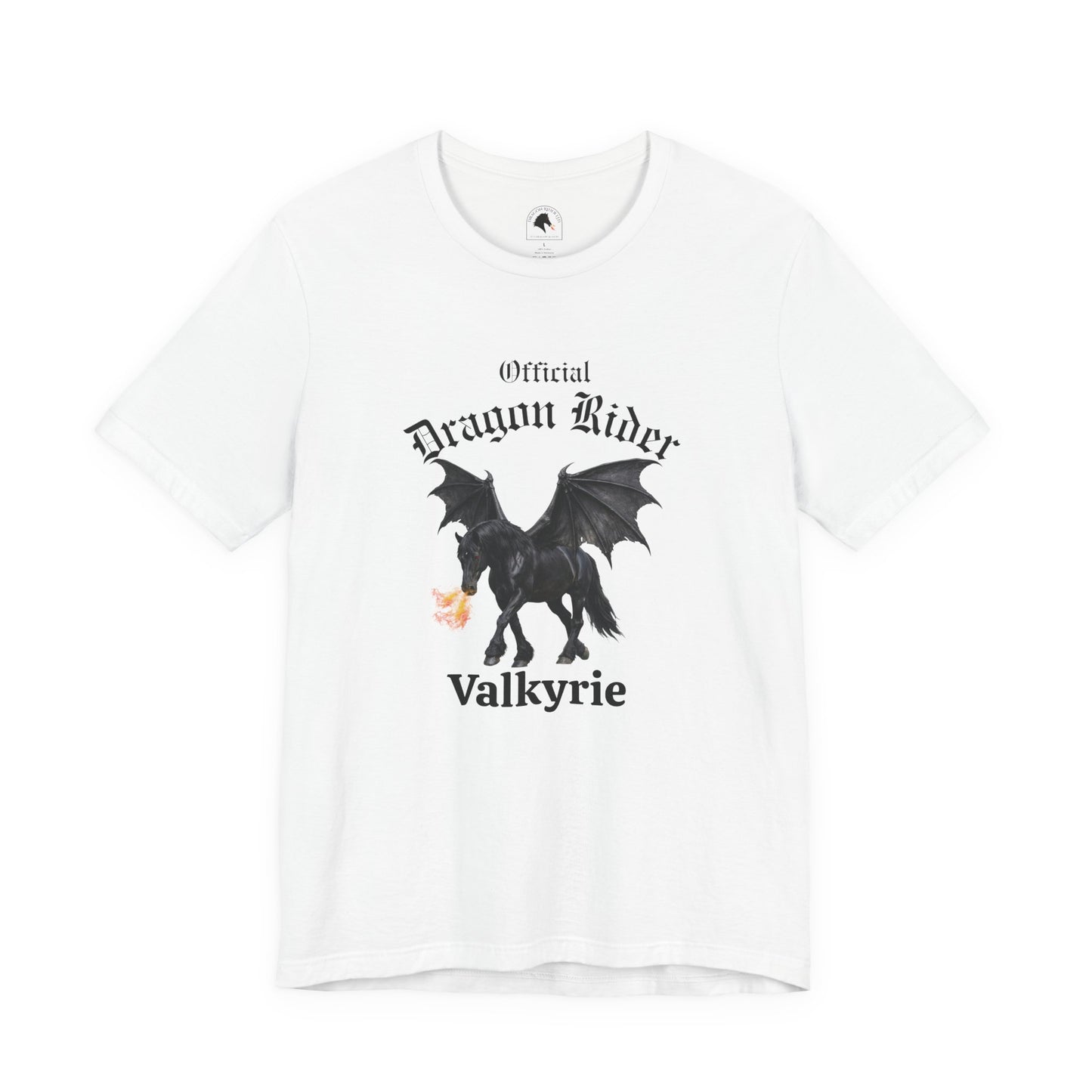 Personalized Black Dragon Rider Jersey Short Sleeve Tee