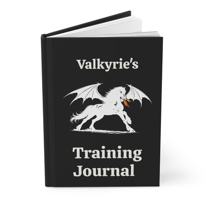 Personalized Hardcover Training Journal - Black