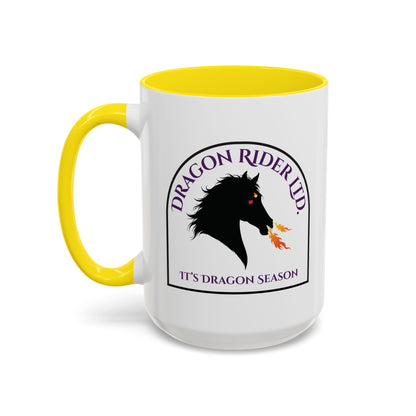 Personalized I Heart My Dragon Horse Accent Coffee Mug (15oz)