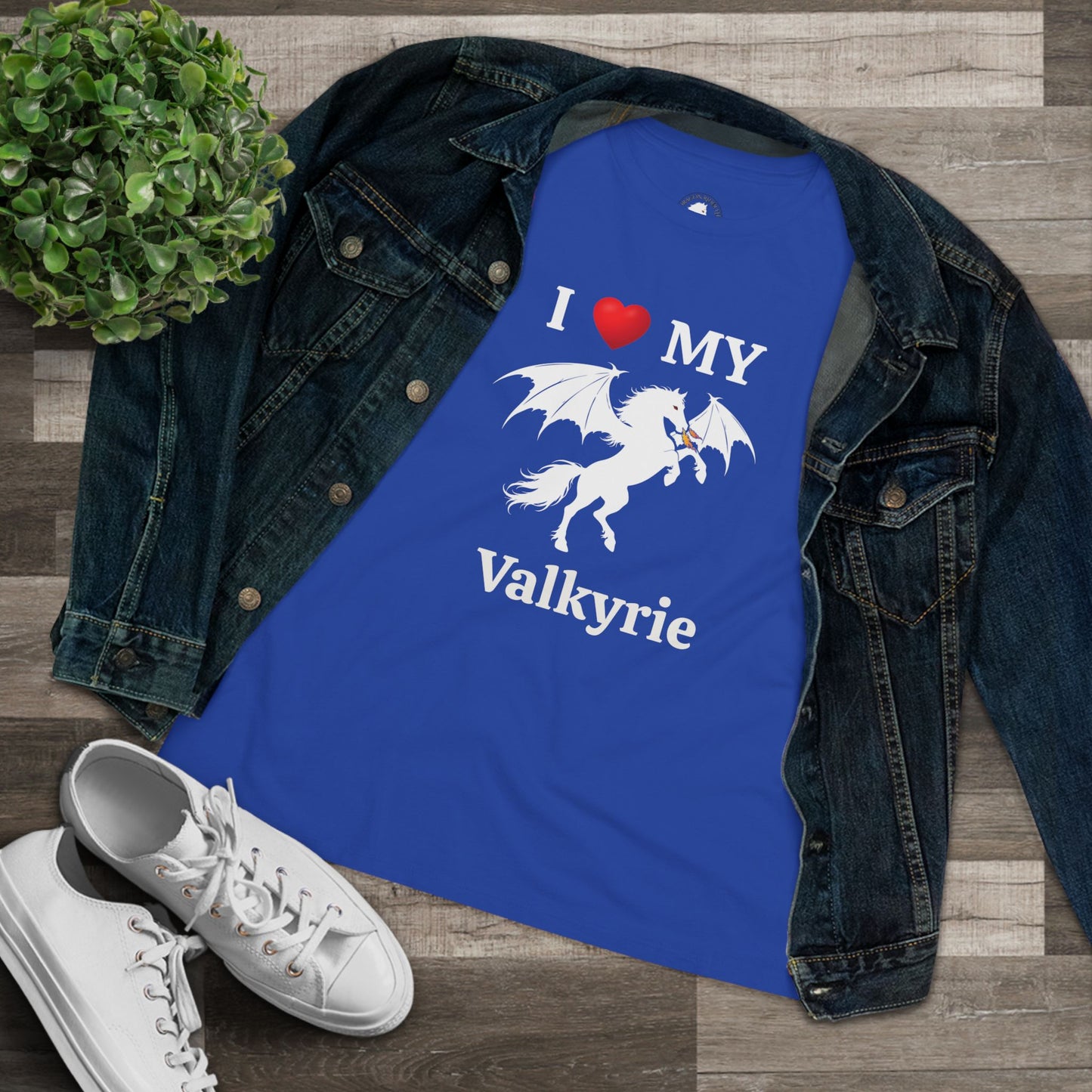 I Heart My Dragon Horse (E) Cotton Tee - Personalized with your horse's name!