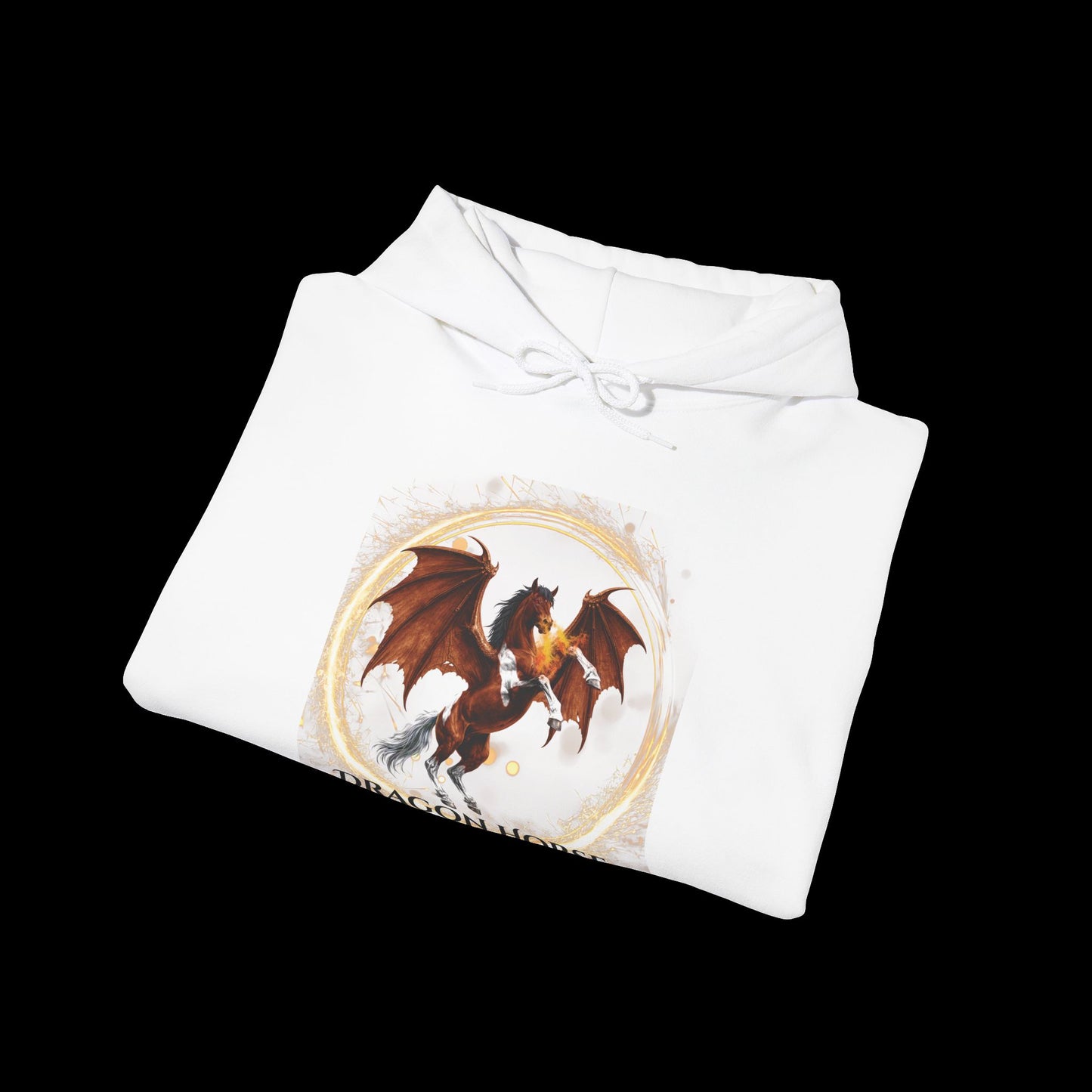 Bay & White Dragon Horse Heavy Blend™ Hooded Sweatshirt